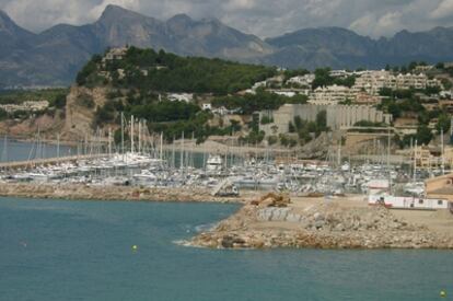 El puerto deportivo de Altea en obras, en una imagen de archivo.