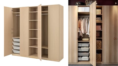 If you're looking for Ikea storage, this closet offers plenty of space.