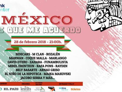El pop español se moviliza en un concierto solidario por las víctimas del terremoto de México