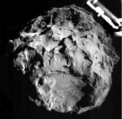 El cometa 67P/CG durante la misión de lanzamiento del módulo Rosetta que se ha llevado esta semana.