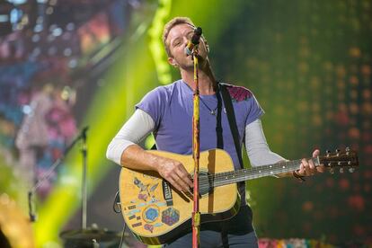 El líder de Coldplay, Chris Martin, en un concierto celebrado en San Diego, California, en 2017.