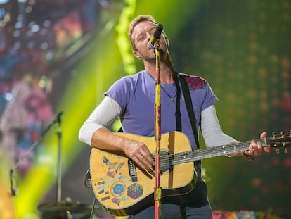 El líder de Coldplay, Chris Martin, en un concierto celebrado en San Diego, California, en 2017.