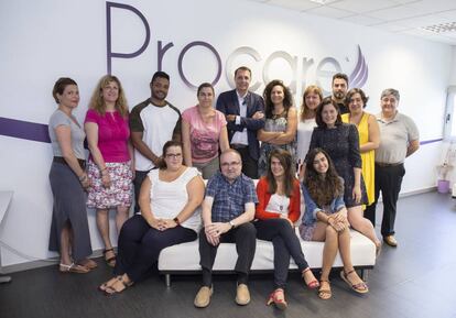El equipo, capital de la empresa, que ha hecho posible el éxito de Procare Health.