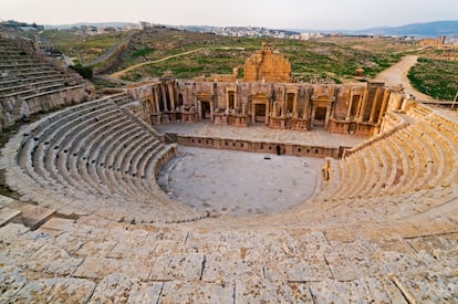 Antigua ciudad romana de Jerash, Jordania.