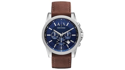 Reloj Armani Exchange con correa de piel.