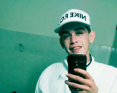 Cristian Cortez, en una de las tantas selfies que hay en su cuenta de Facebook.