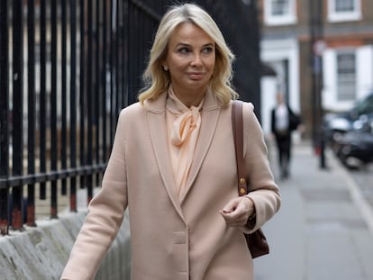 Corinna Larsen, a su llegada a los Tribunales Reales de Justicia de Londres, el pasado martes.