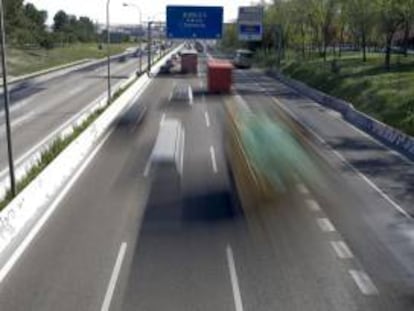 Kilómetro 10 de la carretera de Valencia. EFE/Archivo