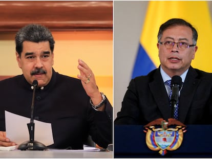 El presidente de Venezuela, Nicolás Maduro y el presidente de Colombia, Gustavo Petro.