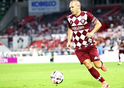 Iniesta, con el Vissel Kobe.