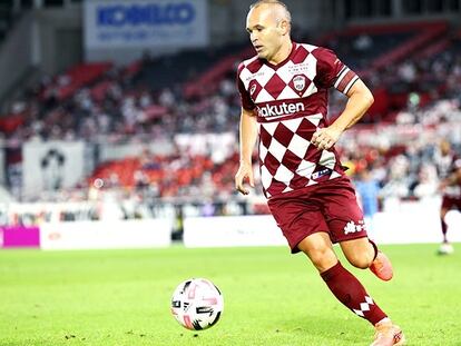 Iniesta, con el Vissel Kobe.