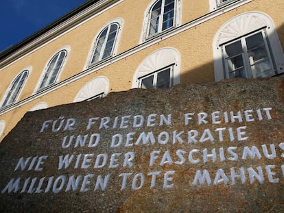 Casa natal de Adolf Hitler en Braunau, Austria. eptember 24, 2012. 
