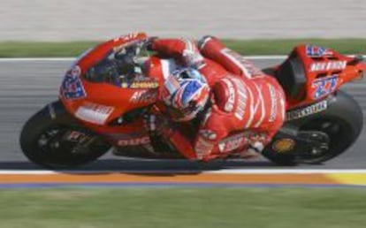 El australiano Casey Stoner, campeón del mundo de MotoGP con Ducati en 2007.