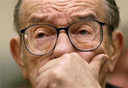 Alan Greenspan, el presidente de la Reserva Federal. PRIMER PLANO - RETRATO
