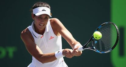 Muguruza, durante un partido reciente en Miami.