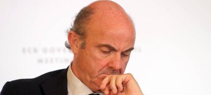 El vicepresidente del Banco Central Europeo (BCE), Luis de Guindos