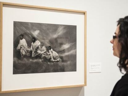 La obra 'Siroco del Sáhara', obra de Ortiz Echagüe que se puede ver en el MNAC.