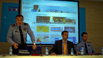 Presentación de la web de los Mossos.