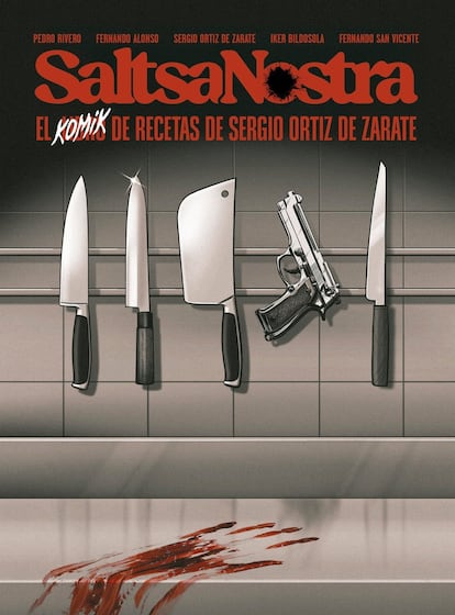 'Saltsa Nostra', el cómic de recetas del cocinero Sergio Ortiz de Zarate.