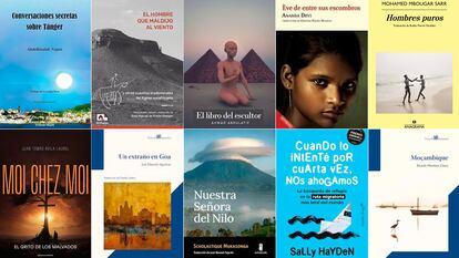 Las portadas de las novedades de literatura africana de lo que llevamos de año.