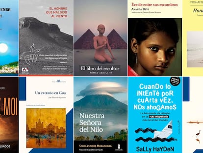 Las portadas de las novedades de literatura africana de lo que llevamos de año.
