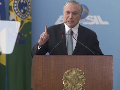 Michel Temer, na &uacute;ltima quarta-feira.