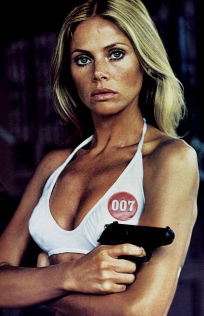 La actriz sueca Britt Eckland que con 32 años coprotagonizó ‘El hombre de la pistola de oro’, novena película de la serie de 007. Rodada 1974.