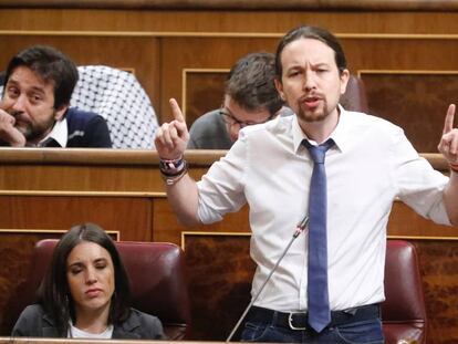 Pablo Iglesias, al Congrés dels Diputats.