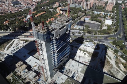 Obras de Torre Caleido en Madrid.