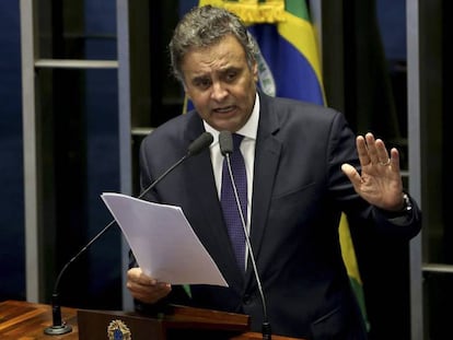 Aécio Neves se defende das acusações de ter recebido propina da Odebrecht, em dezembro de 2017