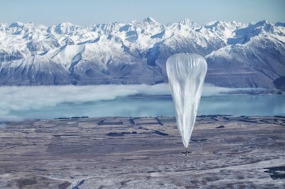 Globo que forma parte del experimento de Google para conseguir llevar Internet a cualquier lugar del mundo. 