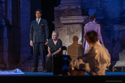Cristobal Suárez e Isabel Ordaz en 'Las troyanas'.
