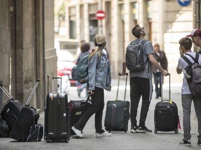 Turistes a Barcelona.