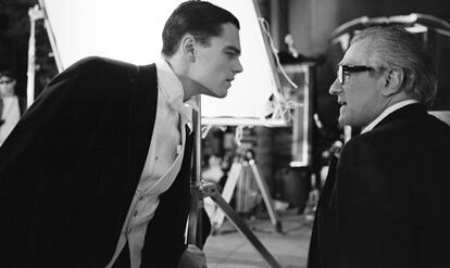 Leonardo DiCaprio y Martin Scorsese, en la cinta ‘El aviador’.