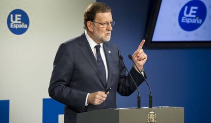 Mariano Rajoy, el pasado viernes en Bruselas.