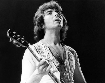 Iommi at a Black Sabbath concert in 1973. 