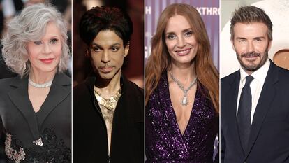 Jane Fonda, Prince, Jessica Chastain y David Beckham, todos ellos honrados con una estrella en el Paseo de la Fama en 2025.
