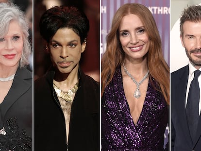 Jane Fonda, Prince, Jessica Chastain y David Beckham, todos ellos honrados con una estrella en el Paseo de la Fama en 2025.
