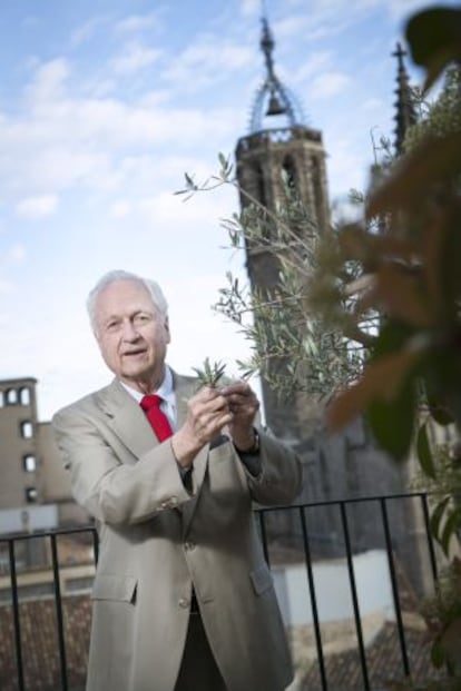 Richard Forman en una terraza del Hotel Colon de Barcelona.