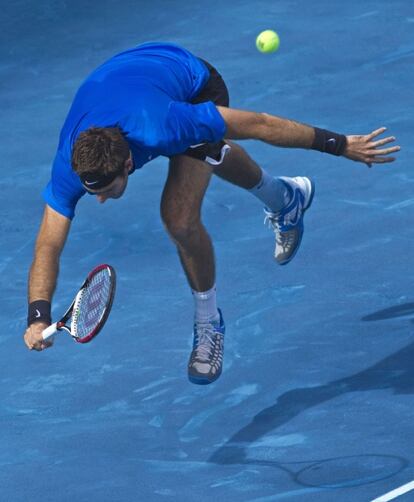 Juan Martin del Potro durante su partido.