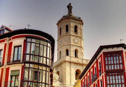 Detalle de la catedral de Valladolid (Castilla y León).