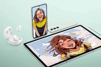 Samsung Galaxy Tab S9 FE, Galaxy S23 FE y Galaxy Buds 2 FE