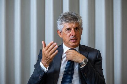Marco Patuano, durante la entrevista, el 25 de septiembre.