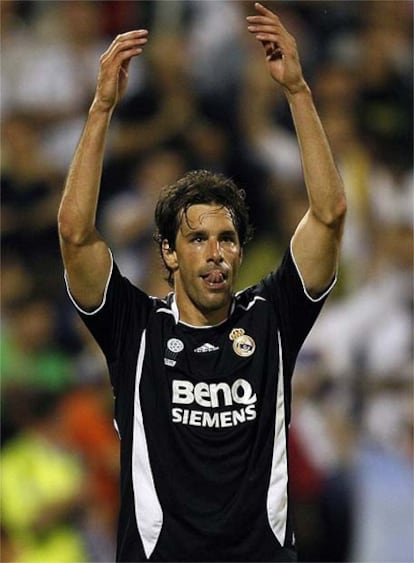 Van Nistelrooy, en el partido contra el Zaragoza