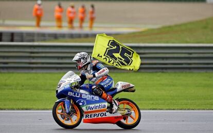 Viñales, durante el último Gran Premio en Cheste.