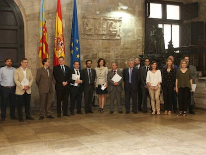 El presidente de la Generalitat, Ximo Puig, y el consejero de Hacienda, Vicent Soler. 