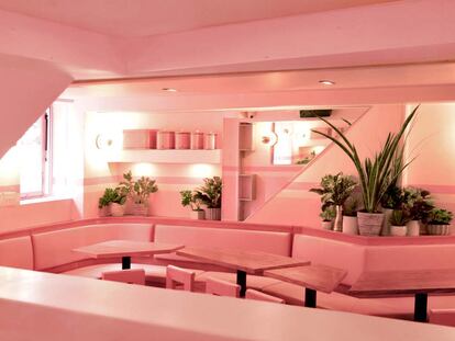 El restaurante de Nueva York donde absolutamente todo es rosa