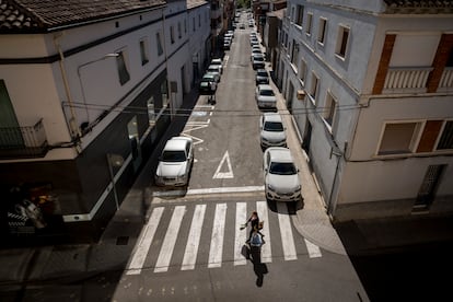 La calle Huguet, lugar de las cargas policiales el día de la celebración del referéndum del 1-O.