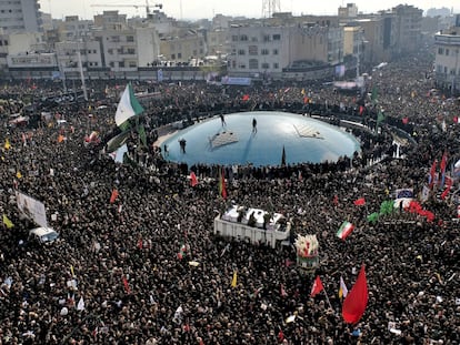 El funeral en Irán de Soleimani, en imágenes