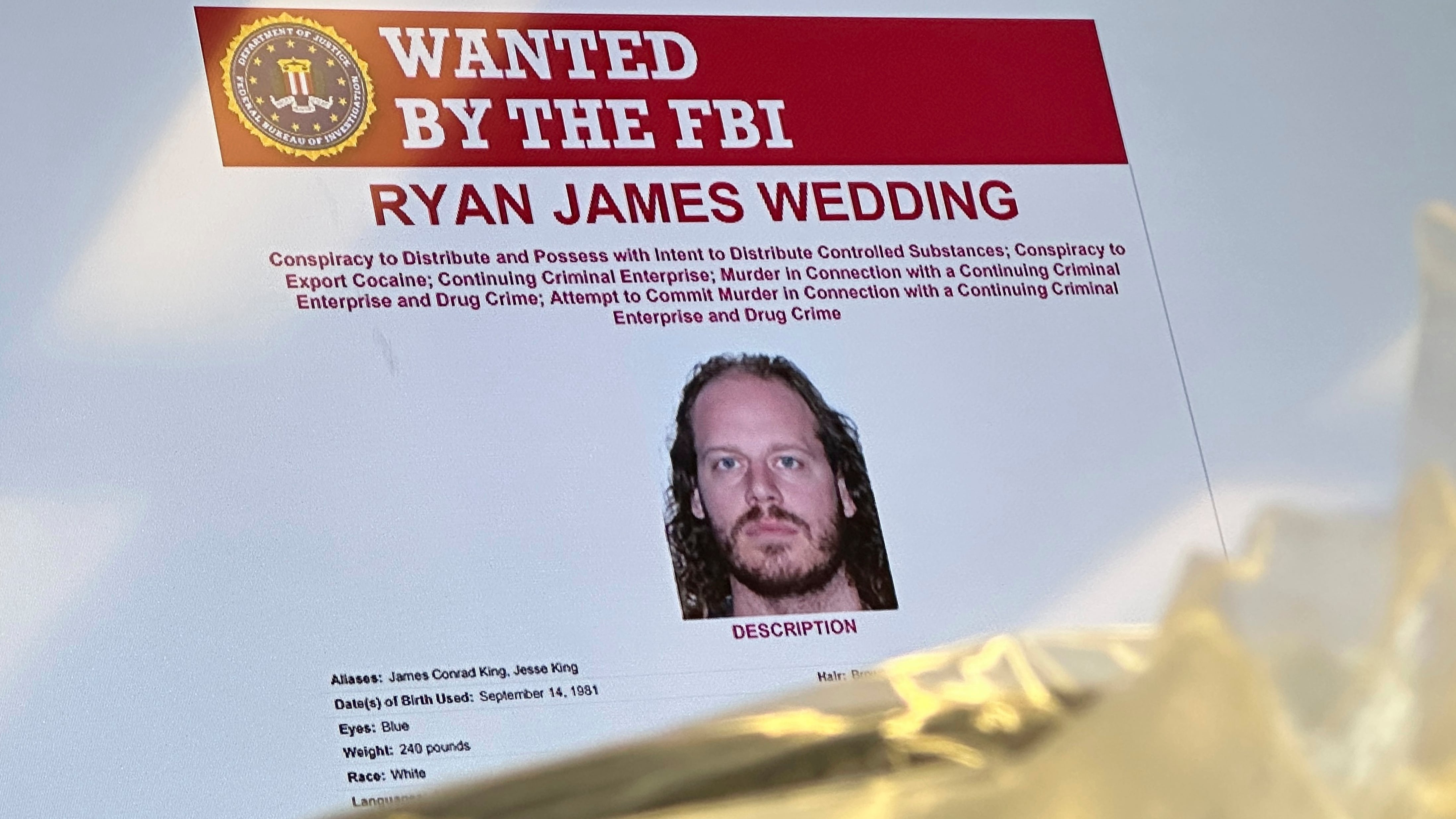 Los 10 fugitivos más buscados por el FBI: Ryan Wedding de camino a EE UU y el Chapo Isidro, el único mexicano